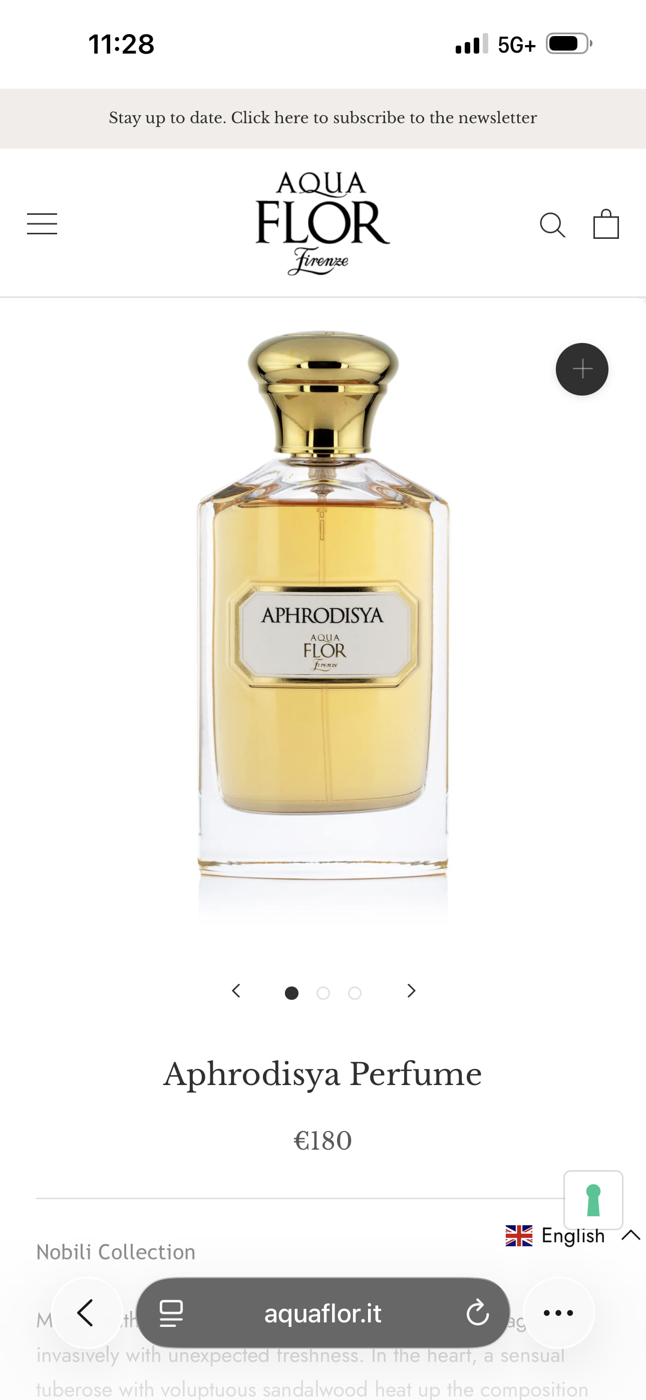 Aquaflor APHRODISYA 3.4 oz / 100ml Preowned Without Packaging thumbnail 2