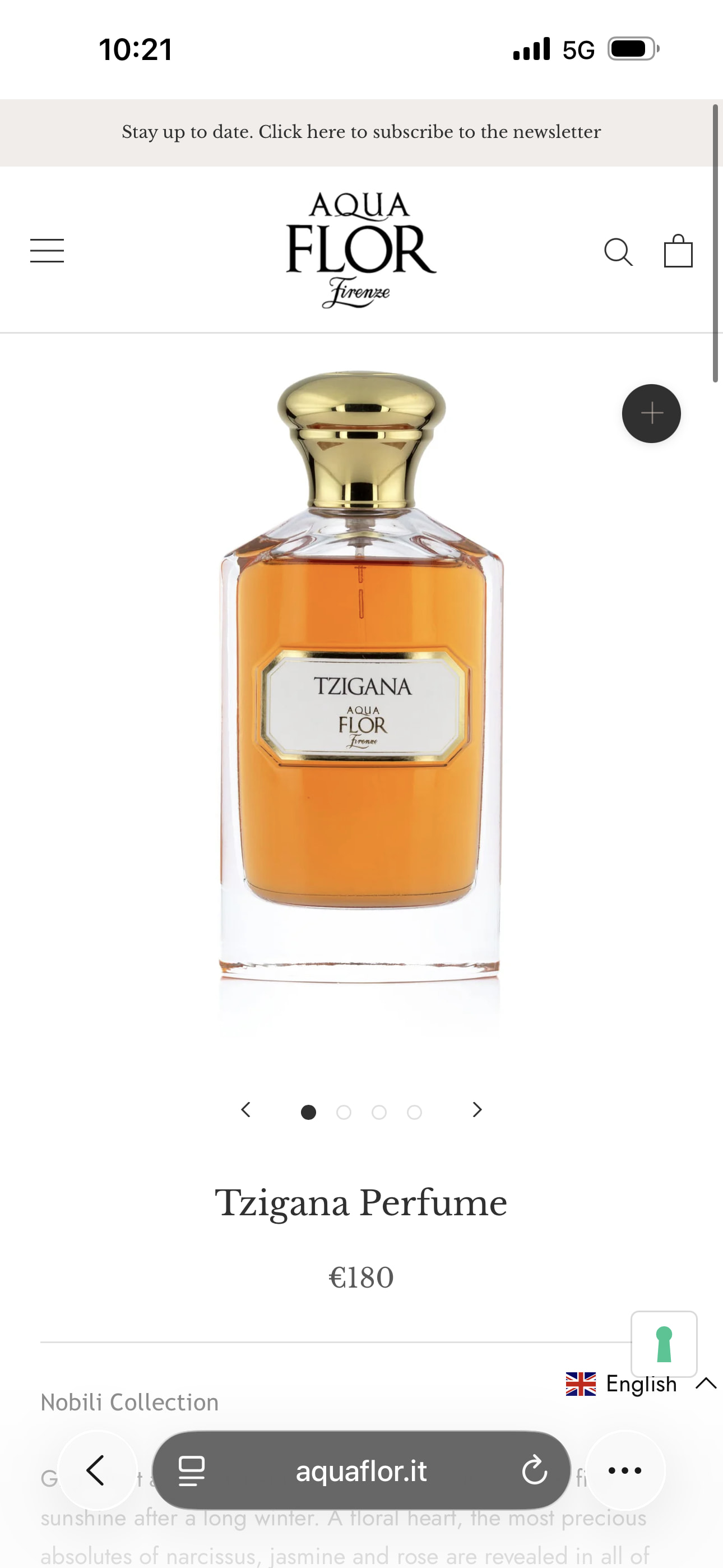 Aquaflor TZIGANA 3.4 oz / 100ml Preowned Without Packaging thumbnail 2