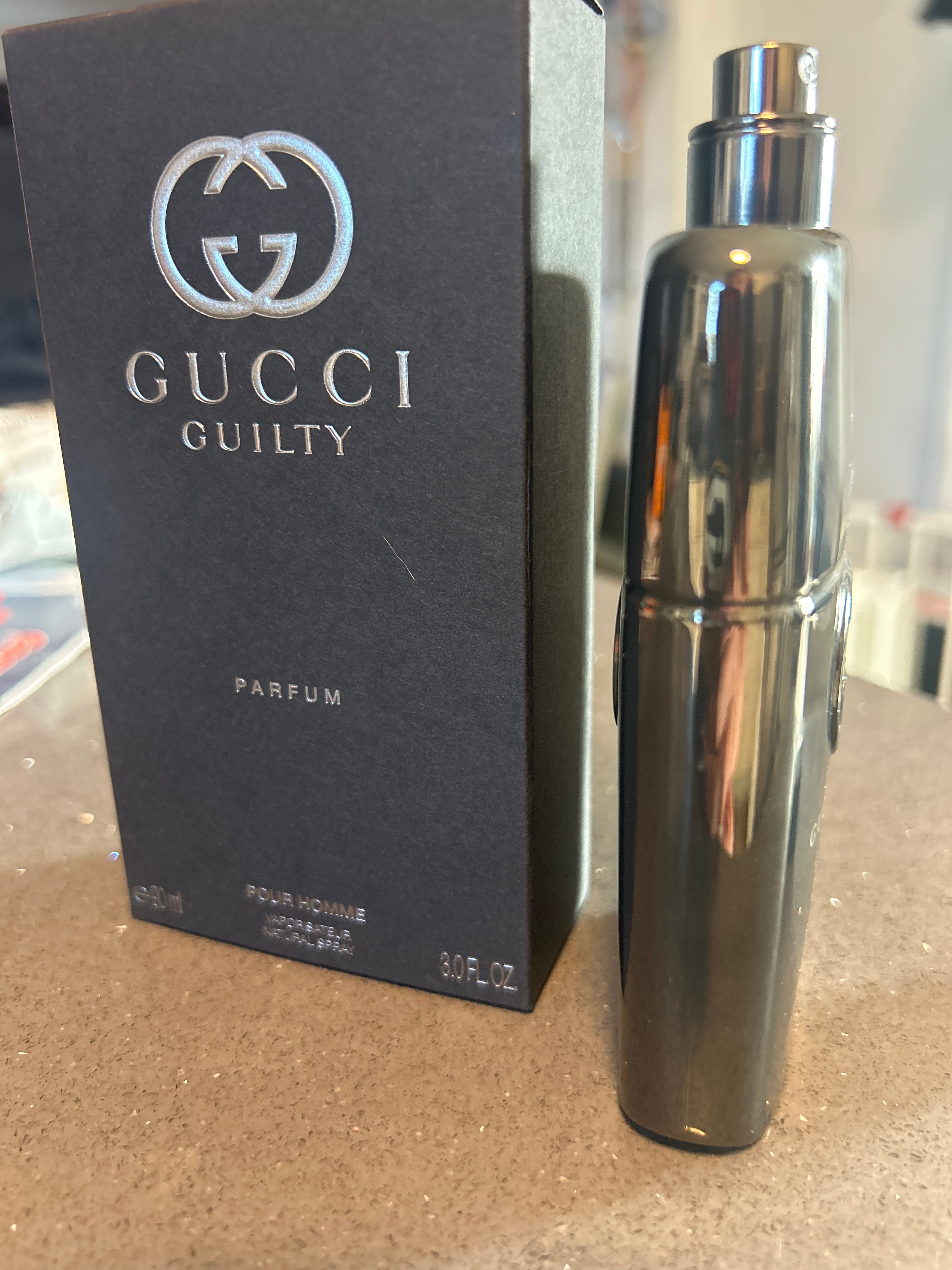 Gucci Guilty Pour Homme Parfum Gucci cologne 3.0 oz / 90ml Preowned With Packaging thumbnail 2