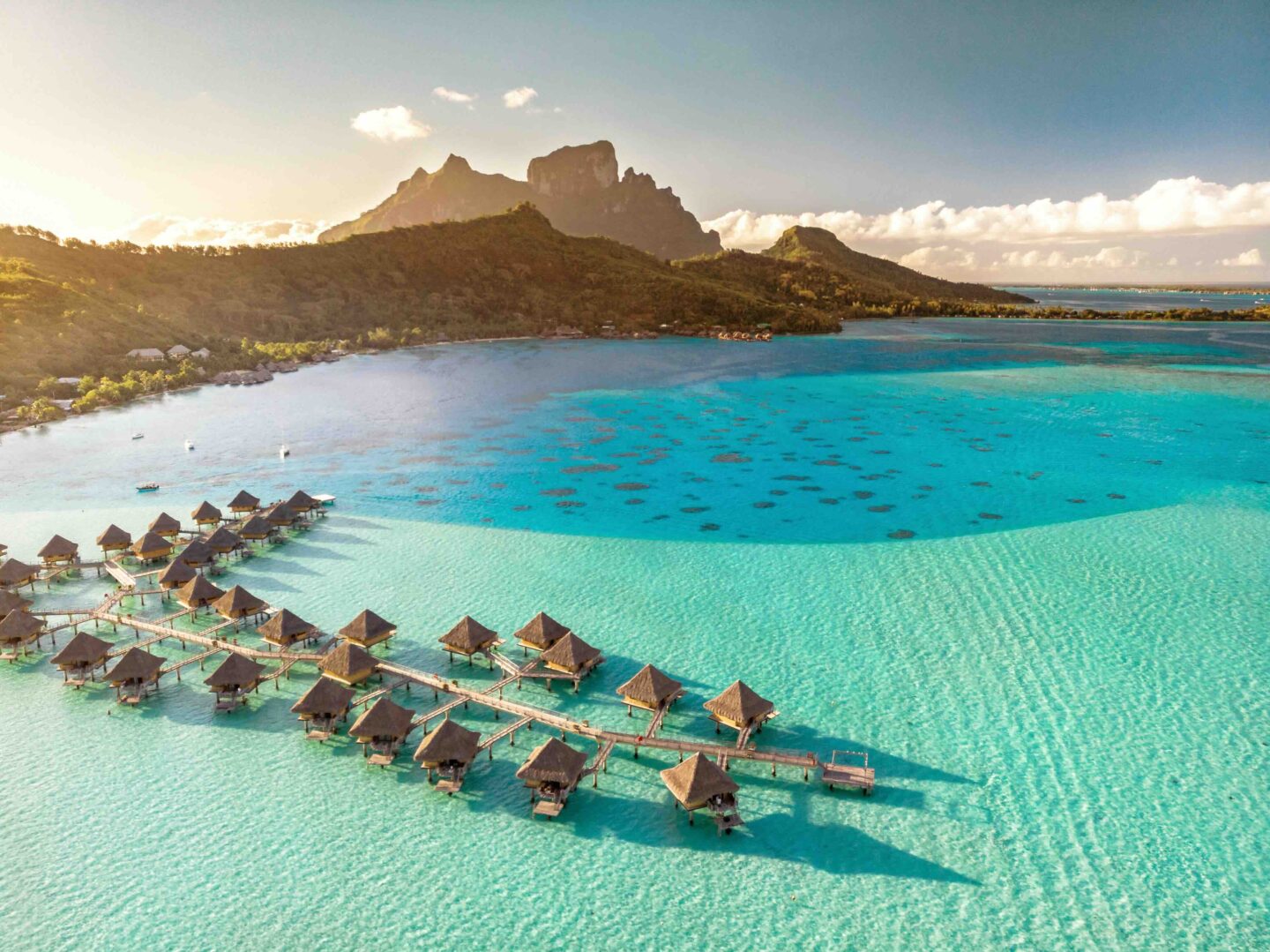 overwater bungalow at the intercontinental bora bora le moana resort