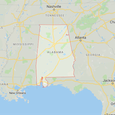 Alabama state map