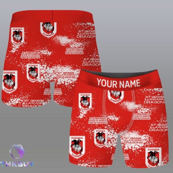 NRL Personalized Dragons Men's Boxers - Image 3