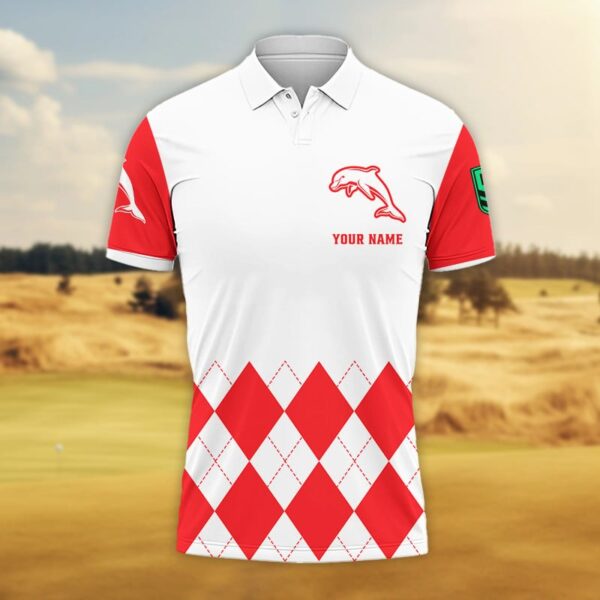 NRL Personalized Dolphins Polo Shirt - 2011 - Image 2