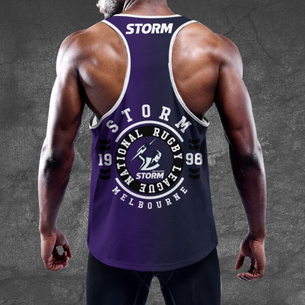 Melbourne Storm Y-Back Muscle Tank Top - 3471 - Image 3