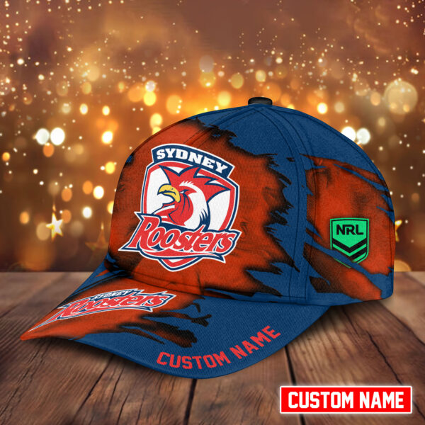 NRL Personalized Roosters Classic Cap - Image 3