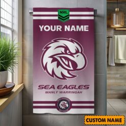 NRL Personalised Sea Eagles Bath Towel Hot Sale 2025