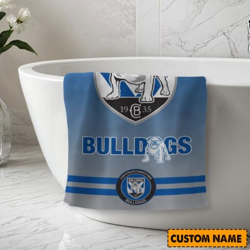 NRL Personalised Bulldogs Bath Towel Hot Sale 2025 - Image 2