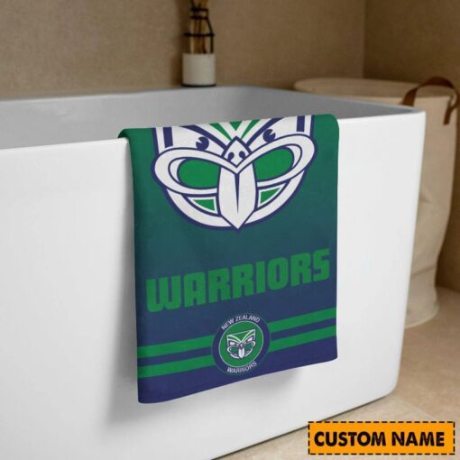 NRL Personalised Warriors Bath Towel Hot Sale 2025 - Image 3
