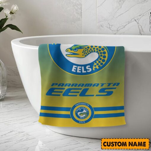 NRL Personalised Eels Bath Towel Hot Sale 2025 - Image 2