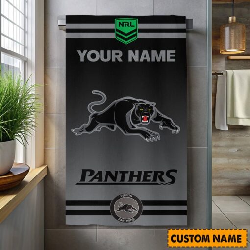 NRL Personalised Panthers Bath Towel Hot Sale 2025