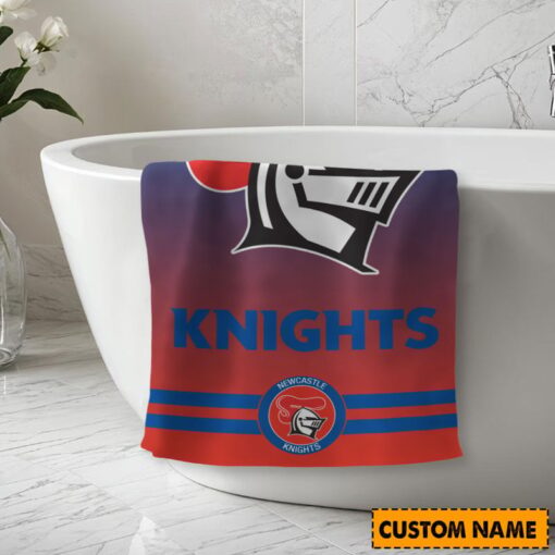 NRL Personalised Knights Bath Towel Hot Sale 2025 - Image 2