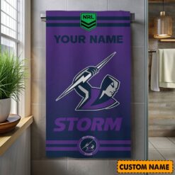 NRL Personalised Storm Bath Towel Hot Sale 2025