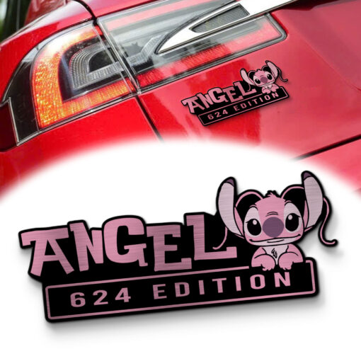 Angel Experiment 624 Edition Laser Engraved Car Name Badge