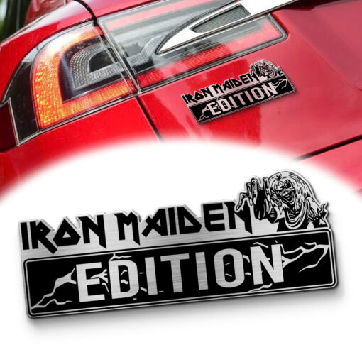 Iron Maiden Edition Laser Engraved Car Name Emblem Badges