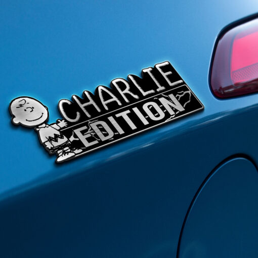 Charlie Brown Edition Laser Engraved Car Name Badge 2 - Image 3