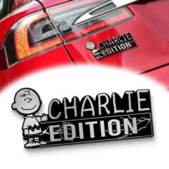 Charlie Brown Edition Laser Engraved Car Name Badge 2