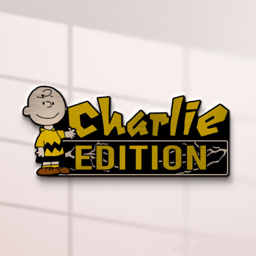 Charlie Brown Edition Laser Engraved Car Name Badge - Image 2