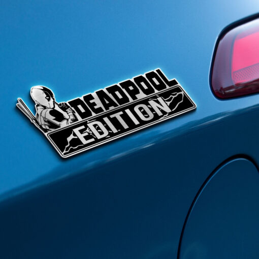 Deadpool Edition Laser Engraved Car Name Badge 1 - Image 6