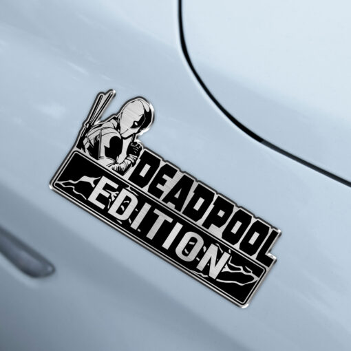 Deadpool Edition Laser Engraved Car Name Badge 1 - Image 5