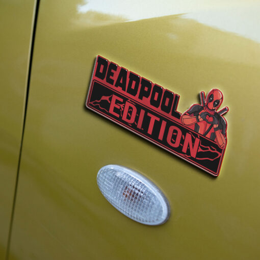 Deadpool Edition Laser Engraved Car Name Badge 2 - Image 4