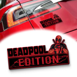 Deadpool Edition Laser Engraved Car Name Badge 2