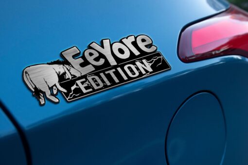 Eeyore Edition Laser Engraved Car Name Emblem Badges - Image 2