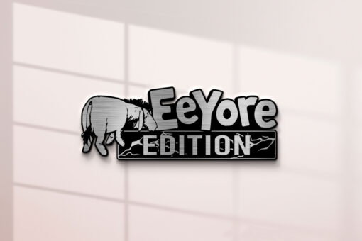 Eeyore Edition Laser Engraved Car Name Emblem Badges - Image 5