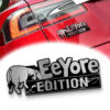 Eeyore Edition Laser Engraved Car Name Emblem Badges