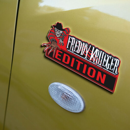 Freddy Krueger Edition Laser Engraved Car Name Badge - Image 4