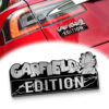 Garfield Edition Laser Engraved Car Emblem Badge