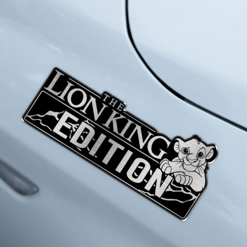 Lion King Edition Laser Engraved Car Emblem Badge - Image 5