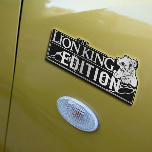 Lion King Edition Laser Engraved Car Emblem Badge - Image 4