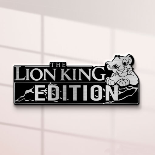 Lion King Edition Laser Engraved Car Emblem Badge - Image 2