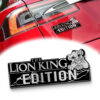 Lion King Edition Laser Engraved Car Emblem Badge