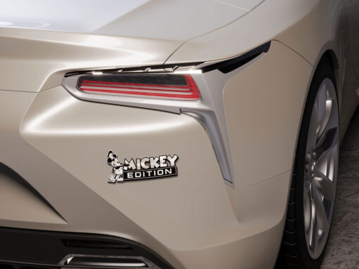 Mickey Edition Laser Engraved Car Name Emblem Badges - Image 4