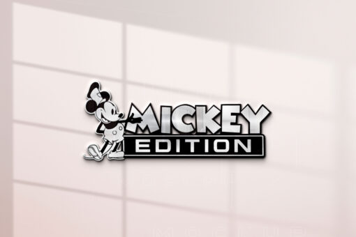 Mickey Edition Laser Engraved Car Name Emblem Badges - Image 3