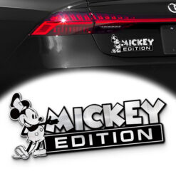 Mickey Edition Laser Engraved Car Name Emblem Badges