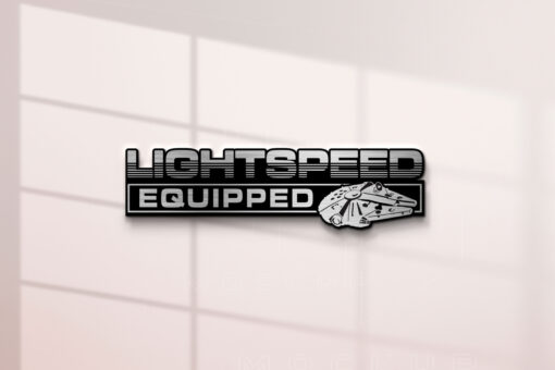 Millennium Falcon Lightspeed Equipped Car Badges - Image 3