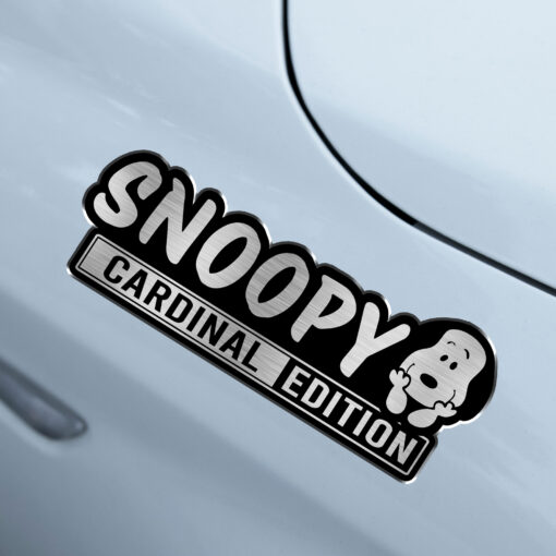 Personalized Snoopy Edition Laser Engraved Car Name Badge - Image 4