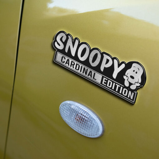 Personalized Snoopy Edition Laser Engraved Car Name Badge - Image 3