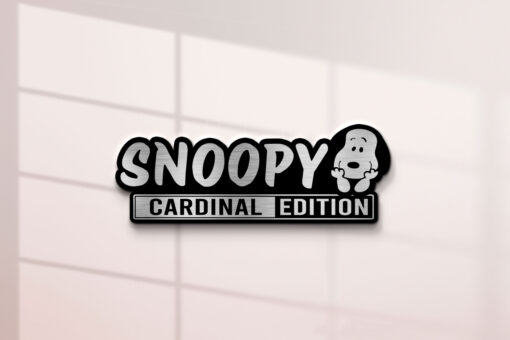 Personalized Snoopy Edition Laser Engraved Car Name Badge - Image 2