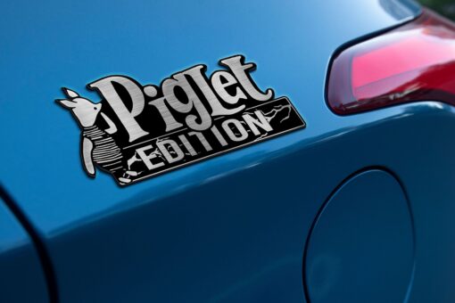 Piglet Edition Laser Engraved Car Name Emblem Badges - Image 2