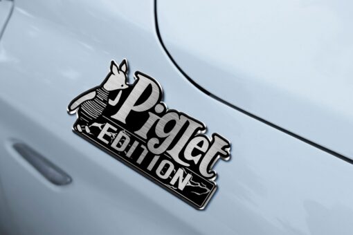 Piglet Edition Laser Engraved Car Name Emblem Badges - Image 6