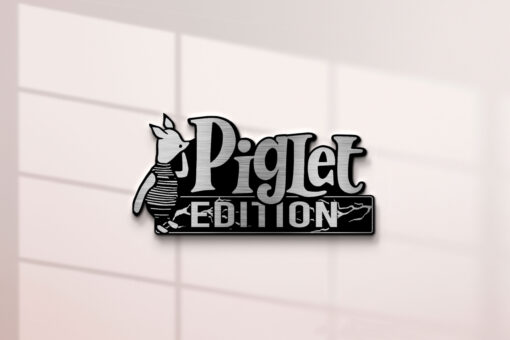 Piglet Edition Laser Engraved Car Name Emblem Badges - Image 3