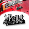 Piglet Edition Laser Engraved Car Name Emblem Badges