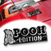 Pooh Edition Laser Engraved Car Name Emblem Badges