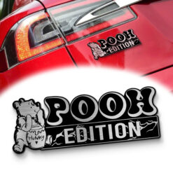Pooh Edition Laser Engraved Car Name Emblem Badges