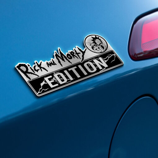 Rick and Morty Edition Laser Engraved Car Emblem Badge - Image 6