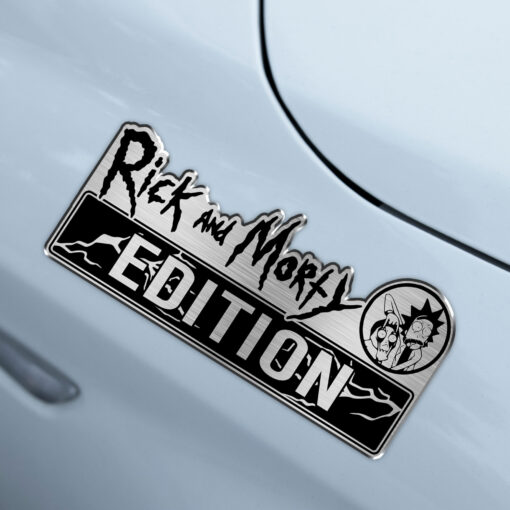 Rick and Morty Edition Laser Engraved Car Emblem Badge - Image 5