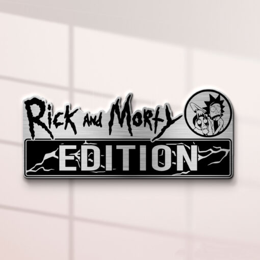 Rick and Morty Edition Laser Engraved Car Emblem Badge - Image 2